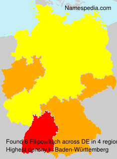 Surname Filipowitsch in Germany Surname Filipowitsch in Germany