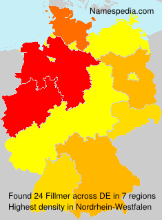 Surname Fillmer in Germany Surname Fillmer in Germany