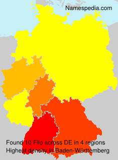 Surname Filo in Germany Surname Filo in Germany