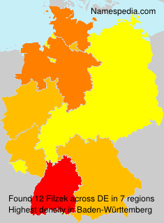 Surname Filzek in Germany Surname Filzek in Germany