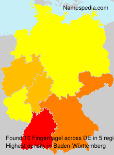 Surname Fingernagel in Germany Surname Fingernagel in Germany