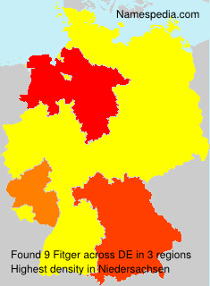 Surname Fitger in Germany Surname Fitger in Germany