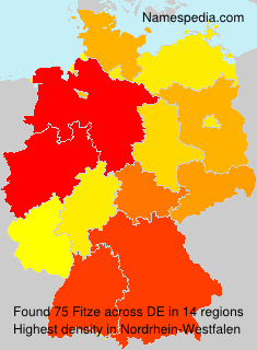 Surname Fitze in Germany Surname Fitze in Germany