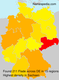 Surname Flade in Germany Surname Flade in Germany