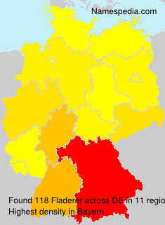 Surname Fladerer in Germany Surname Fladerer in Germany