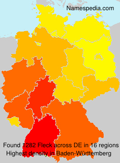 Surname Fleck in Germany Surname Fleck in Germany