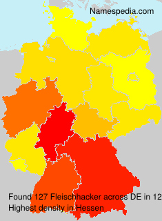 Surname Fleischhacker in Germany Surname Fleischhacker in Germany
