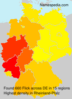 Surname Flick in Germany Surname Flick in Germany