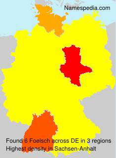 Surname Foelsch in Germany Surname Foelsch in Germany