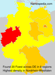 Surname Foest in Germany Surname Foest in Germany