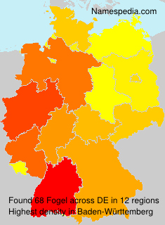 Surname Fogel in Germany Surname Fogel in Germany