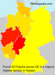 Surname Folsche in Germany Surname Folsche in Germany