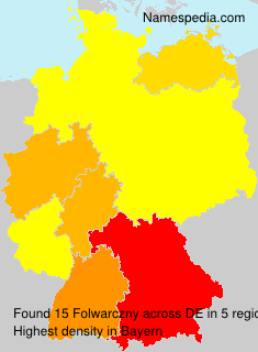 Surname Folwarczny in Germany Surname Folwarczny in Germany