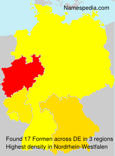 Surname Formen in Germany Surname Formen in Germany