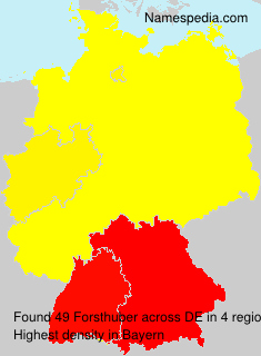 Surname Forsthuber in Germany Surname Forsthuber in Germany