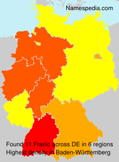 Surname Franic in Germany Surname Franic in Germany
