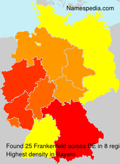 Surname Frankenfeld in Germany Surname Frankenfeld in Germany