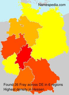 Surname Fray in Germany Surname Fray in Germany