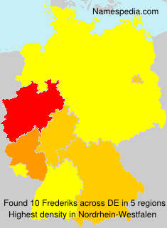 Surname Frederiks in Germany Surname Frederiks in Germany