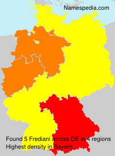 Surname Frediani in Germany Surname Frediani in Germany