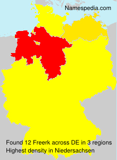 Surname Freerk in Germany Surname Freerk in Germany