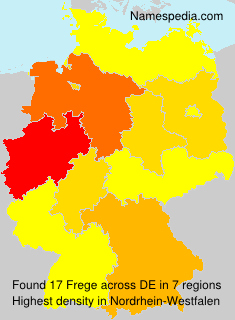Surname Frege in Germany Surname Frege in Germany