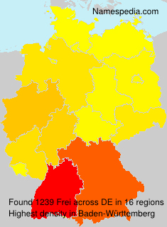 Surname Frei in Germany Surname Frei in Germany