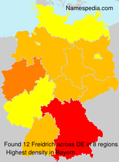 Surname Freidrich in Germany Surname Freidrich in Germany