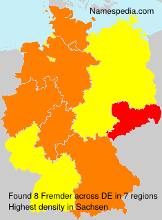 Surname Fremder in Germany Surname Fremder in Germany