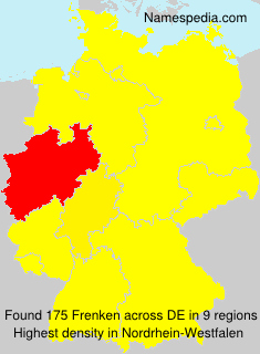 Surname Frenken in Germany Surname Frenken in Germany