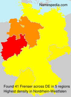 Surname Frenser in Germany Surname Frenser in Germany