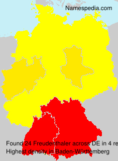 Surname Freudenthaler in Germany Surname Freudenthaler in Germany