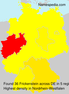 Surname Frickenstein in Germany Surname Frickenstein in Germany