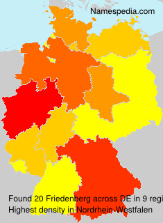 Surname Friedenberg in Germany Surname Friedenberg in Germany