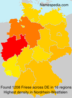 Surname Friese in Germany Surname Friese in Germany