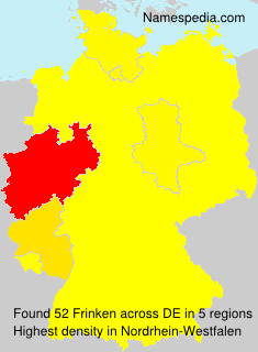 Surname Frinken in Germany Surname Frinken in Germany