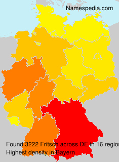 Surname Fritsch in Germany Surname Fritsch in Germany