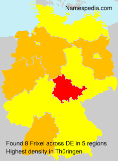 Surname Frixel in Germany Surname Frixel in Germany