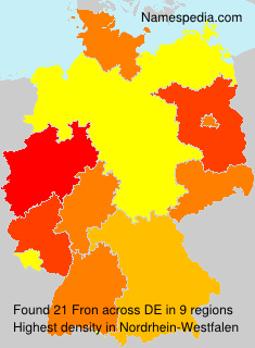 Surname Fron in Germany Surname Fron in Germany