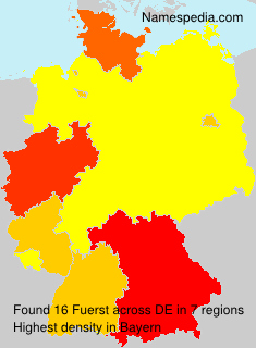 Surname Fuerst in Germany Surname Fuerst in Germany