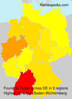 Surname Futter in Germany Surname Futter in Germany