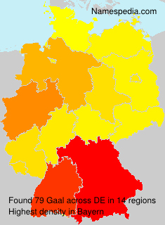 Surname Gaal in Germany Surname Gaal in Germany