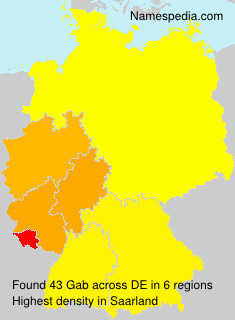 Surname Gab in Germany Surname Gab in Germany