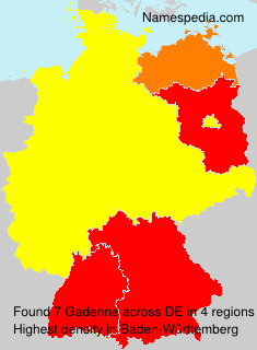 Surname Gadenne in Germany Surname Gadenne in Germany