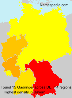 Surname Gadringer in Germany Surname Gadringer in Germany