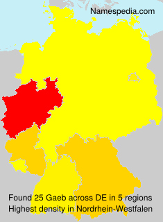 Surname Gaeb in Germany Surname Gaeb in Germany