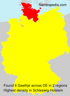 Surname Gaethje in Germany Surname Gaethje in Germany