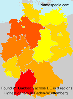 Surname Gaidosch in Germany Surname Gaidosch in Germany