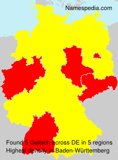 Surname Gaitsch in Germany Surname Gaitsch in Germany