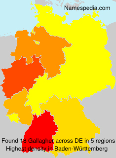 Surname Gallagher in Germany Surname Gallagher in Germany